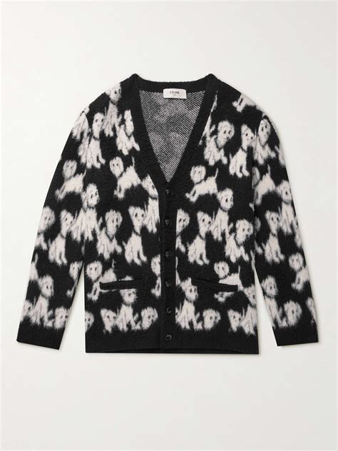 celine puppy cardigan|KNITWEAR WOMEN .